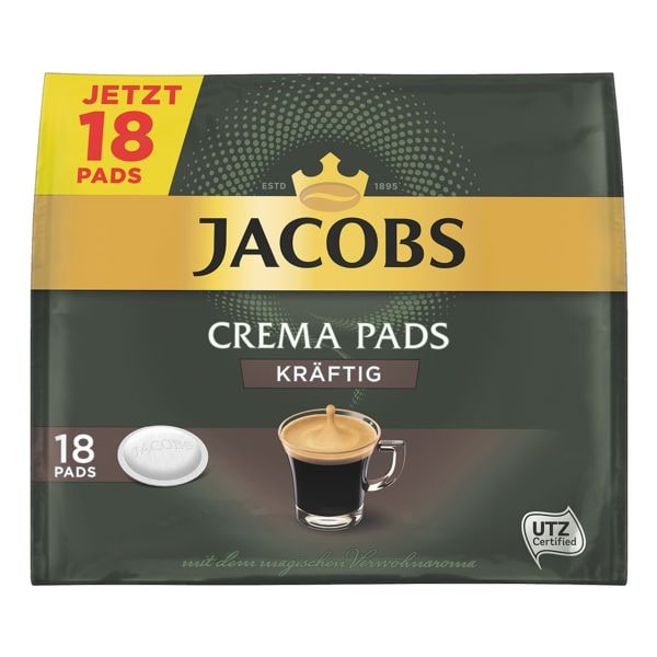 Jacobs 18er-Pack Kaffeepads »Crema Kräftig«