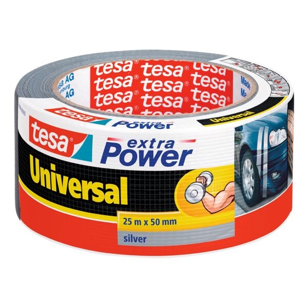 tesa Universal-Klebeband »Extra Power« farbig sortiert 56388, 50 mm/25 m (B/L) silber