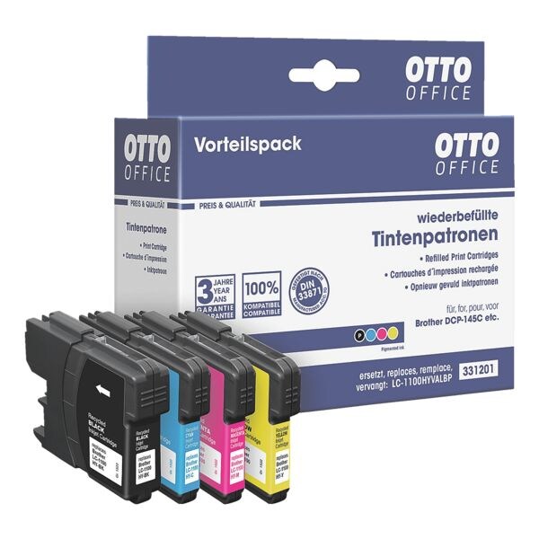 OTTO Office Tintenpatronen-Set für Brother »LC-1100HYVALBP« schwarz