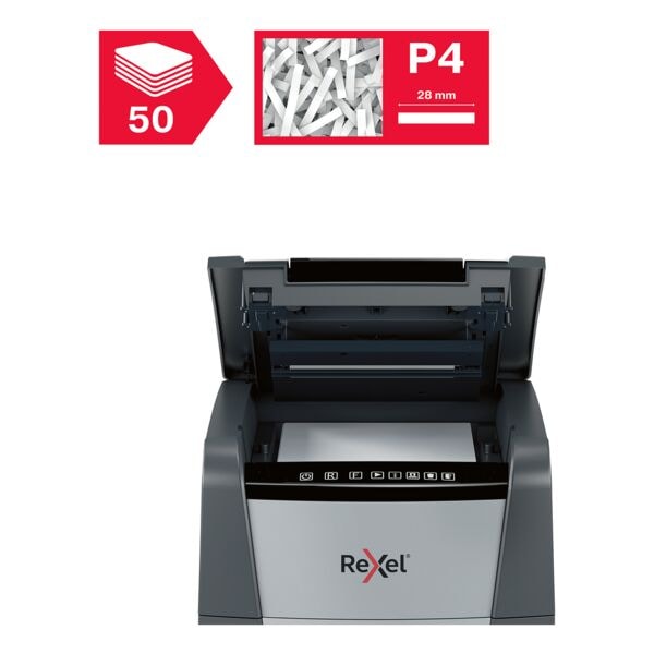 Rexel Aktenvernichter »Optimum AutoFeed+ 50X« grau, 22x34.5x43 cm