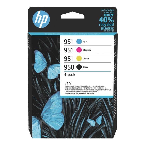 HP 4er-Set Tintenpatronen »6ZC65AE« HP 950 BK - HP 951 CMYK schwarz