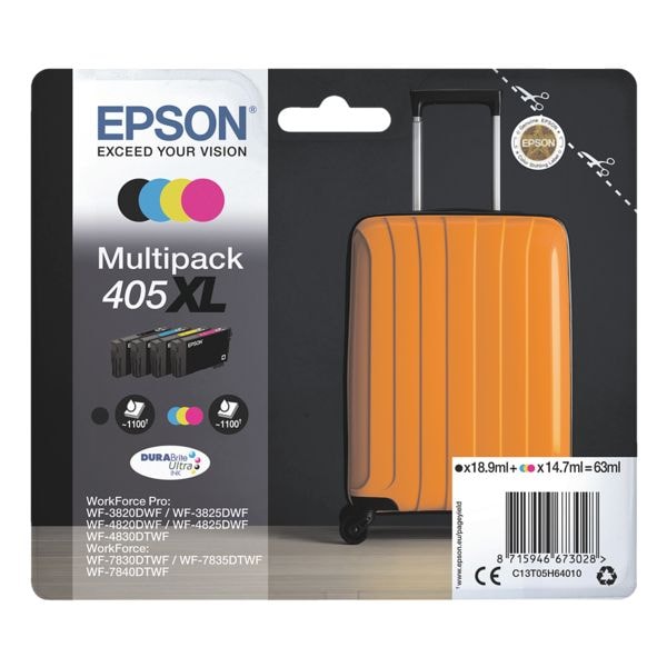 Epson 4er-Pack Tintenpatronen »405XL« schwarz