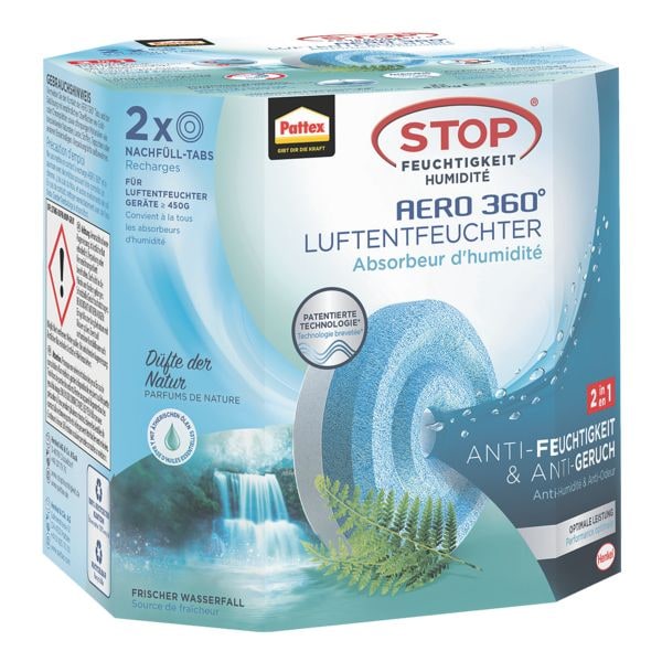 Pattex 2er-Pack Nachfüll-Set für Luftentfeuchter »Aero 360°« - Natur mehrfarbig