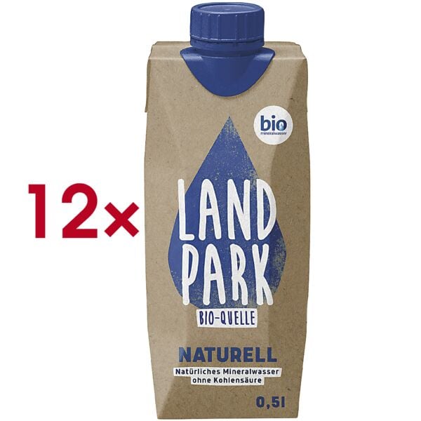 Landpark 12er-Pack Stilles Wasser Bio-Mineralwasser »Bio-Quelle Naturell« 500 ml