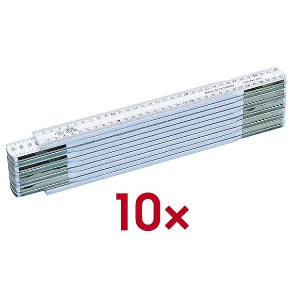 OTTO Office 10er-Pack Gliedermaßstab 2 m weiß weiß