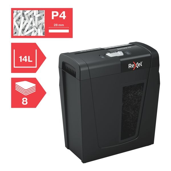 Rexel Aktenvernichter »Secure X8« schwarz, 20.4x35.5x35.1 cm