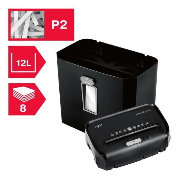 Rexel Aktenvernichter »ProMax RPS812« P-2 schwarz, 22x34.5x32.5 cm