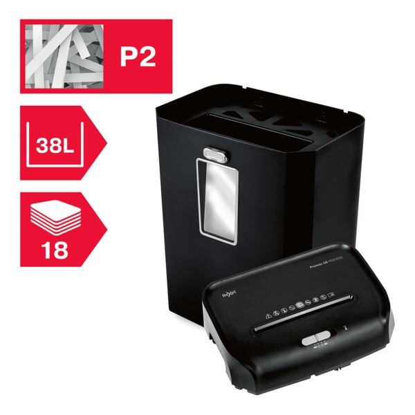 Rexel Aktenvernichter »ProMax RSS1838« P-2 schwarz, 22x56x66 cm