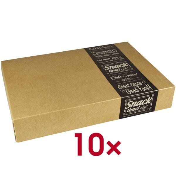 Papstar 10 Transport- und Catering Kartons braun mittel - 31,3 x 46,4 cm beige, 46.4x8x31.3 cm