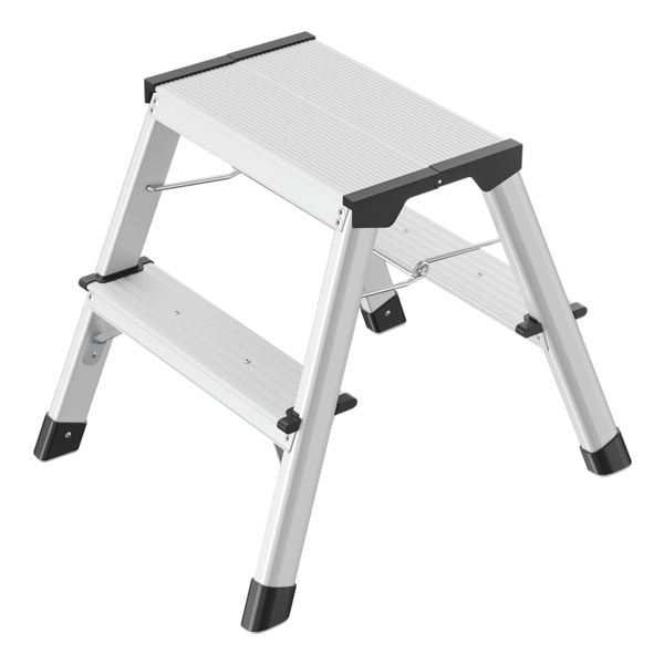Hailo Alu-Trittleiter »D60 Standardline« 2x2 Stufen grau, 40 cm