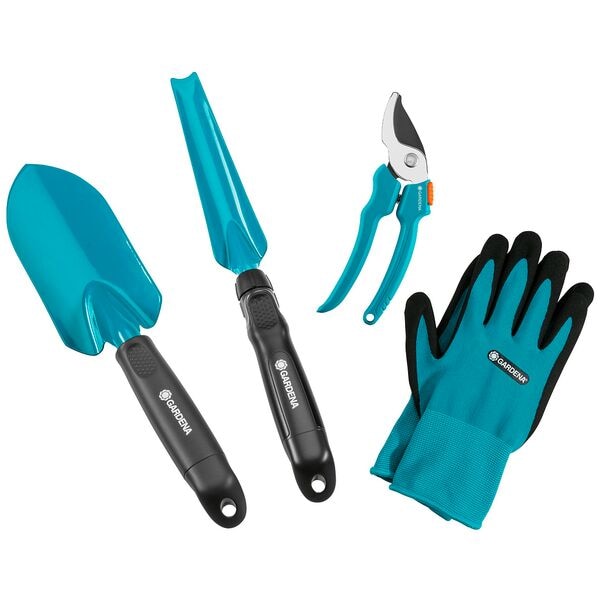 GARDENA 4-teiliges Grundausstattungs-Set »Garten-Kleingeräte« inkl. Unkrautstecher