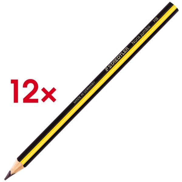 Staedtler 12er-Pack Bleistift »Noris® jumbo 119« HB gelb