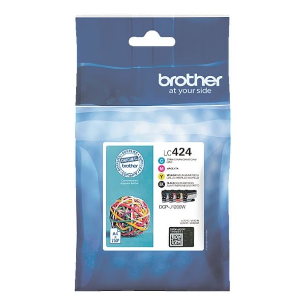 Brother Tintenpatronen-Set »LC-424VAL« schwarz