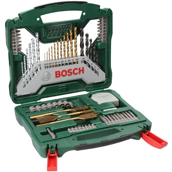BOSCH Bohrer- und Schrauber-Set 70-teilig silber