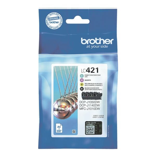 Brother Tintenpatronen-Set »LC-421VAL« schwarz