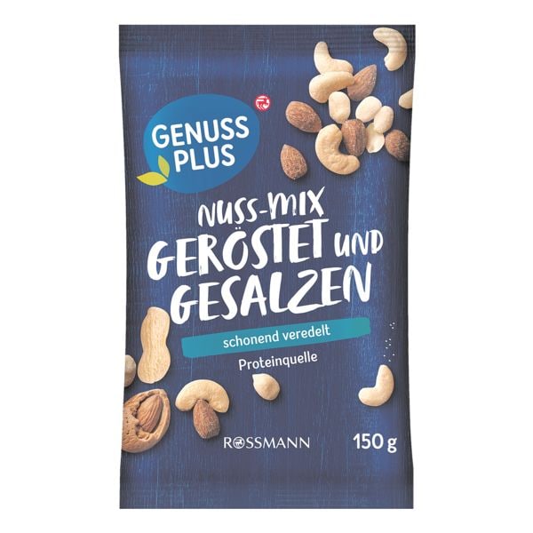 GENUSS PLUS Nuss-Mix geröstet & gesalzen