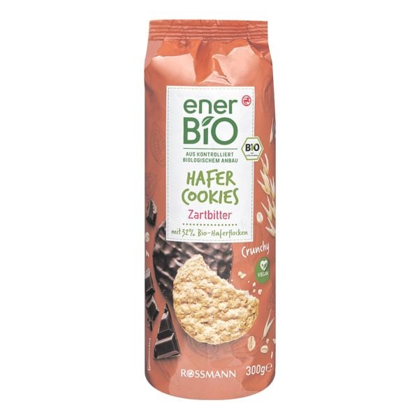 enerBIO Bio-Kekse Hafer Cookies »Zartbitter« 300 g