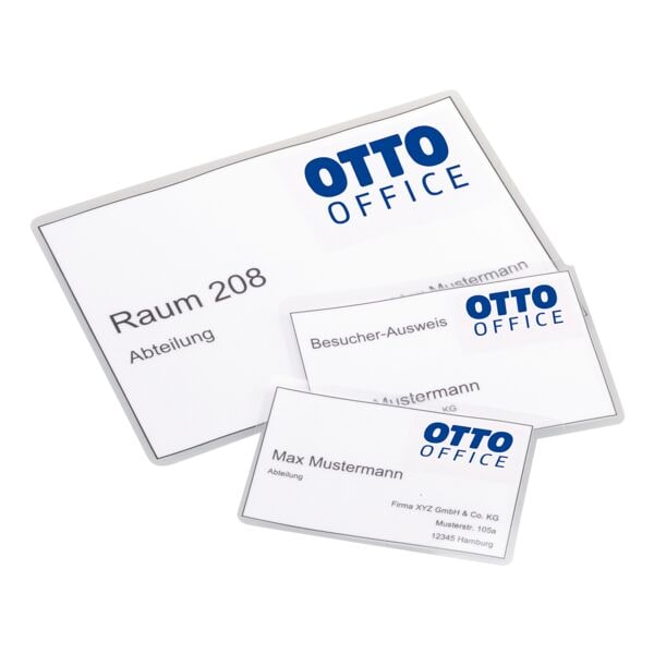 OTTO Office Laminierfolien »Visitenkarte« transparent, 9.5x6.5 cm