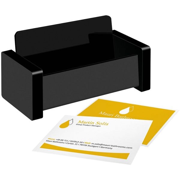 Wedo Visitenkartenhalter »Black Office« schwarz schwarz, 10.9x5.9x5 cm