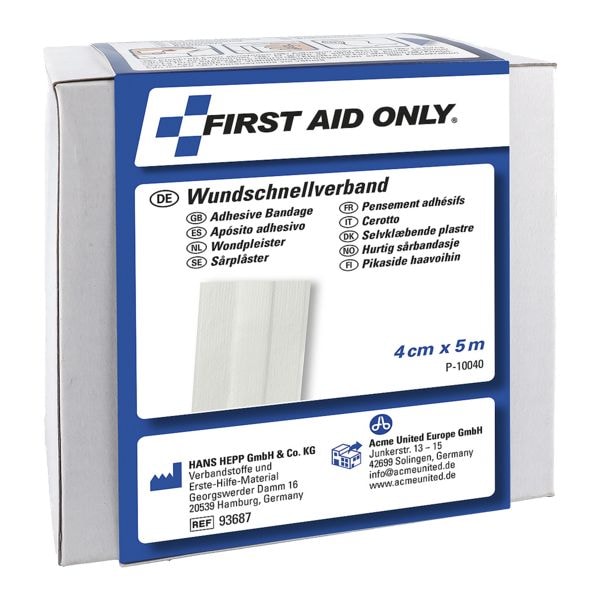 First Aid Only Wundschnellverband 4 cm x 5 m weiß, 4x500 cm