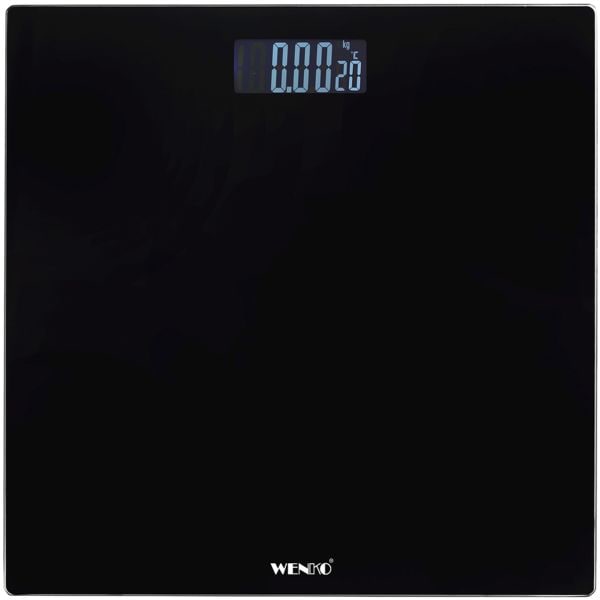 Wenko Personenwaage LCD Schwarz schwarz