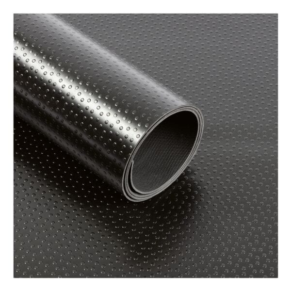 PVC-Bodenbelag Dots schwarz 120x100 cm
