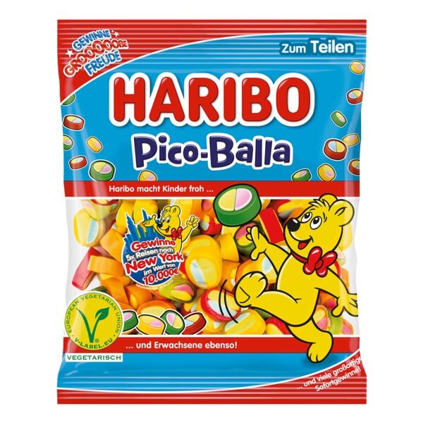 Haribo Fruchtgummi »Pico-Balla vegetarisch« 160 g gelb