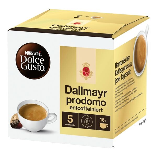 Nescafe Dolce Gusto 16er-Pack Kaffeekapseln »Dolce Gusto Dallmayr Prodomo« entkoffeiniert