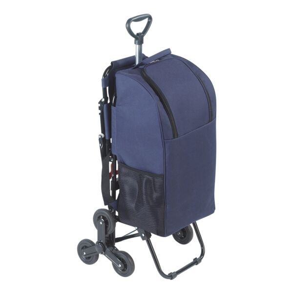Wenko Einkaufstrolley mit Sitz blau, 36.5x10.3x6.5 cm