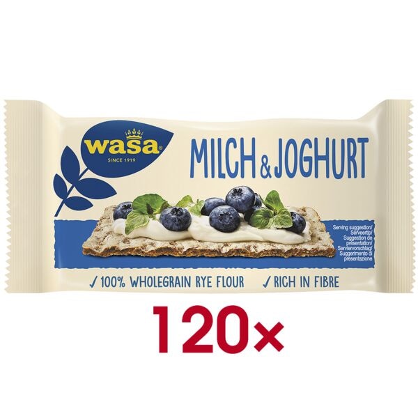 Wasa 120er-Pack Knäckebrot »Milch & Joghurt« 17 g