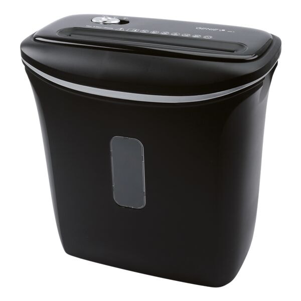 GENIE Aktenvernichter 480 X mit Partikelschnitt bis 8 Blatt schwarz, 32.2x32.5x17 cm