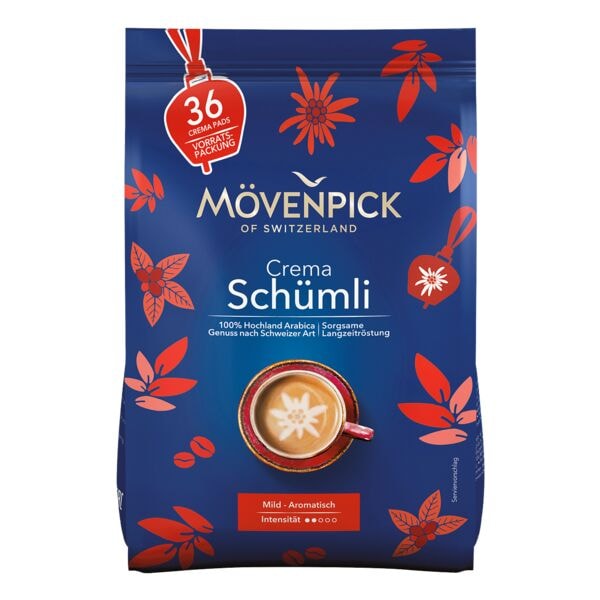 Mövenpick 36er-Pack Kaffeepads »Crema Schümli«