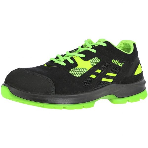 atlas S1P Sicherheitshalbschuh »S1P FLASH 2605 XP« Größe 42 Weite 10 schwarz / grün schwarz
