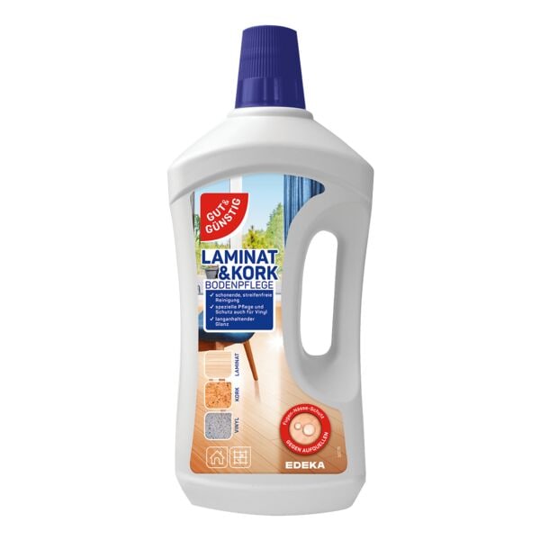 Gut & Günstig Laminat & Kork Bodenpflege 1 L braun