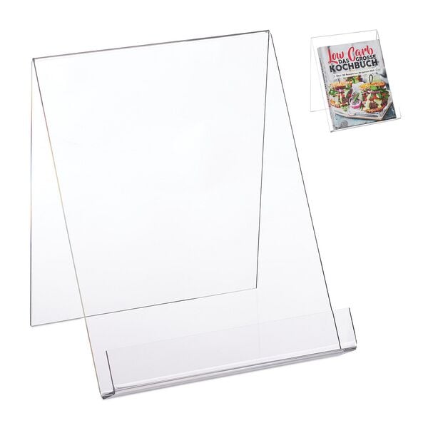 relaxdays Buchaufsteller für DIN A4 Bücher