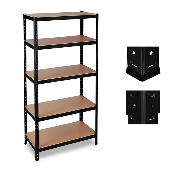 relaxdays Schwerlastregal bis 1325 kg schwarz