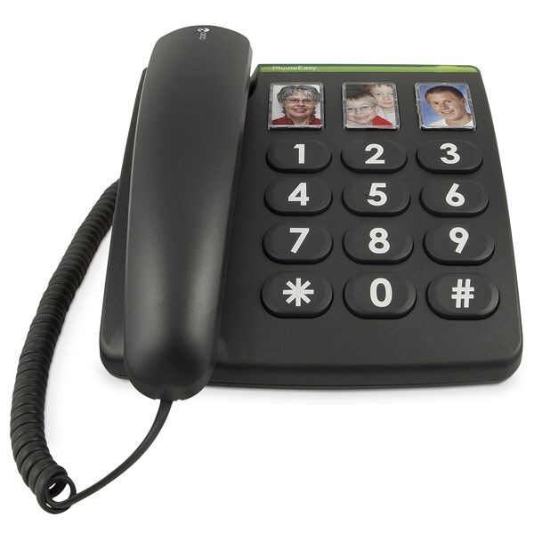Doro GMBH Schnurgebundenes Telefon »PhoneEasy 331ph« schwarz schwarz, 17.3x20.5x8.5 cm