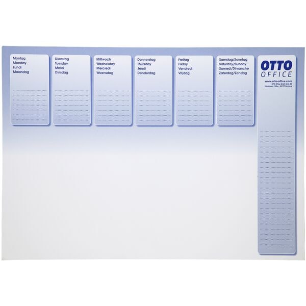OTTO Office Schreibunterlage mit Wochentagen »Home Office« 420x297 mm blau