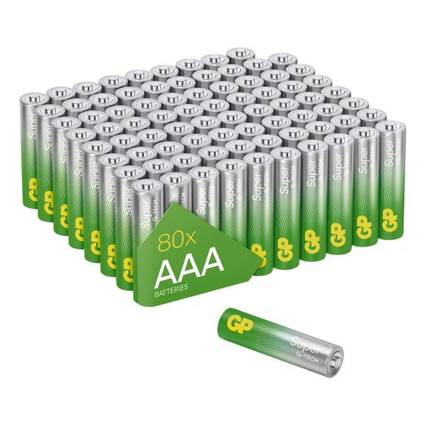GP Batteries 80er-Pack Batterien »Super Alkaline« Micro/ AAA / LR03