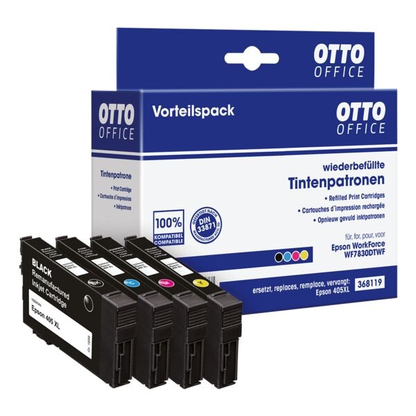 OTTO Office 4er-Set Tintenpatronen für Epson »405 XL« schwarz