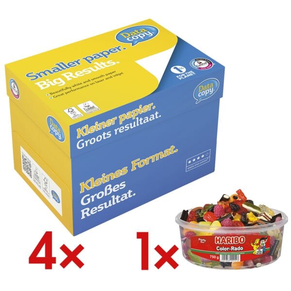 Data-Copy 4x Maxi-Box Multifunktionales Druckerpapier »Everyday Printing« inkl. Fruchtgumm weiß