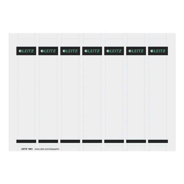 Leitz Ordner-Rückenschilder zum Einstecken »1681« weiß, 5 cm