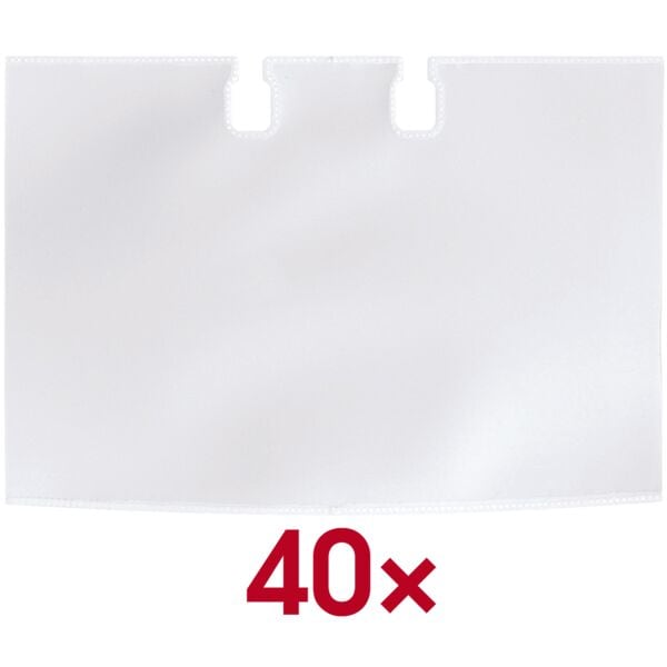 Durable Visitenkartenhüllen für Rollkartei »Visifix« weiß, 10.4x7.2 cm