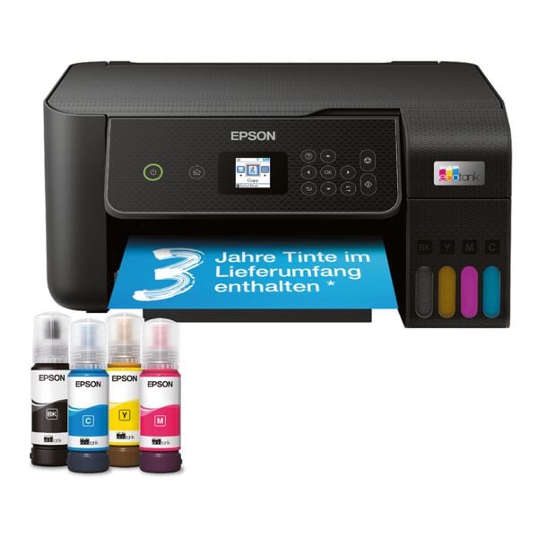 Epson Multifunktionsdrucker »EcoTank ET-2870« schwarz, 37.5x17.9x34.7 cm