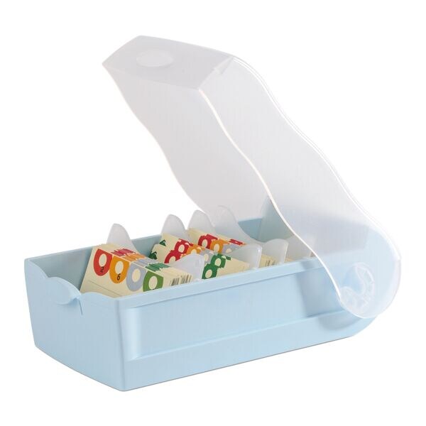 HAN Karteikasten »CROCO A8« transluzent-pastellblau, 9.7x6.7 cm