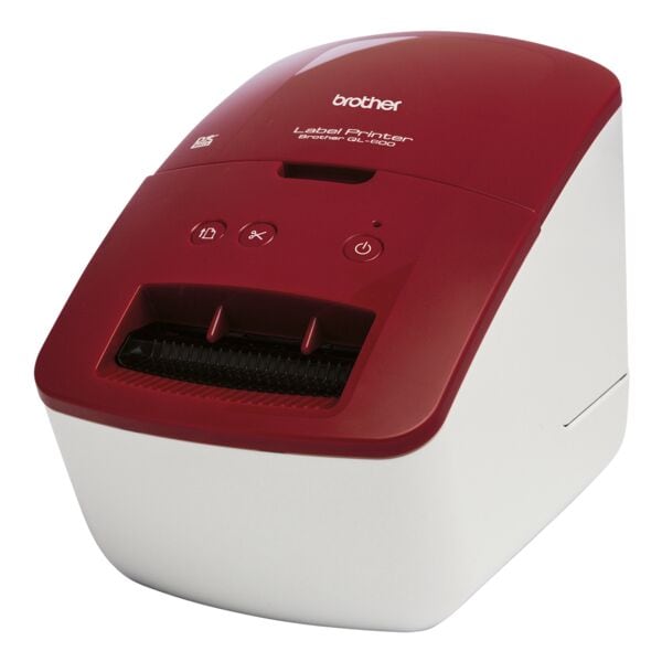 Brother Etikettendrucker »QL-600R« weiß, 12.8x22.1x15.3 cm