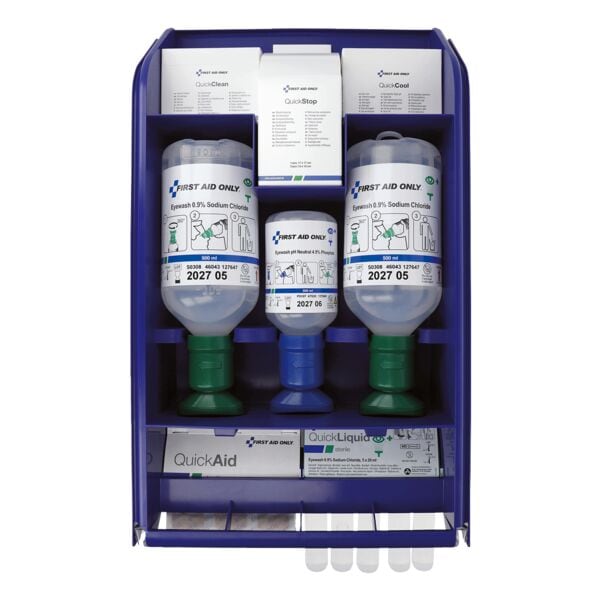 First Aid Only Erste-Hilfe-Kasten »Quick + Safe Complete« mit Füllung blau, 26.1x46.2x12.3 cm