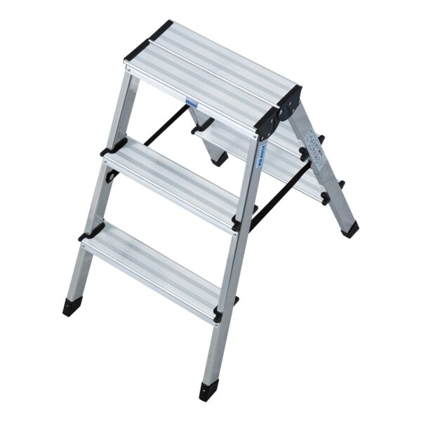 Krause Doppelleiter »MONTO Dopplo« 2x 3 Stufen silber, 72 cm