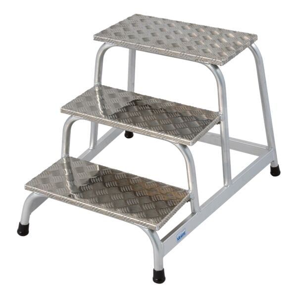 Krause Montagetritt »STABILO« 3 Stufen grau, 73x60x88 cm