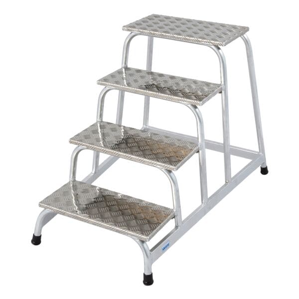 Krause Montagetritt »STABILO« 4 Stufen grau, 77x80x114 cm